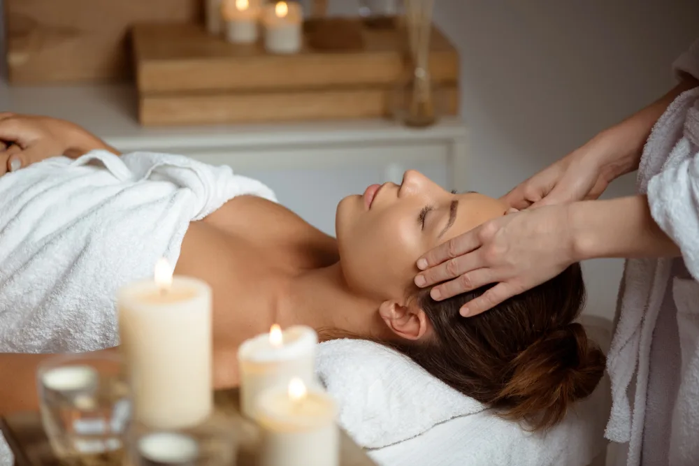 A calming spa treatment